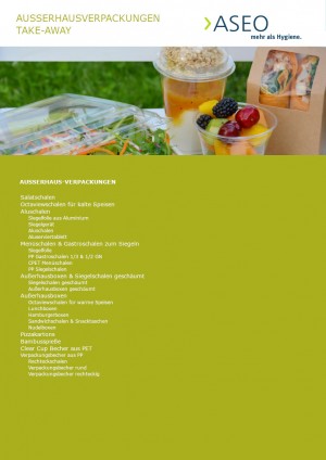 Außerhausverpackungen Take-Away