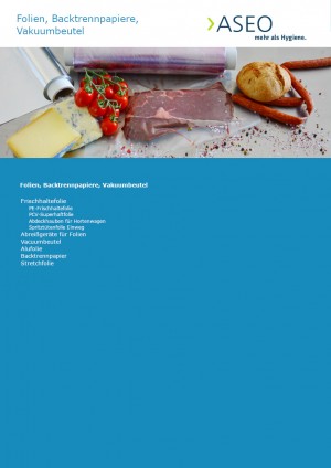 Folien, Backtrennpapiere, Vakuumbeutel